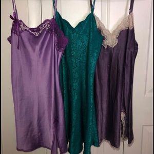 Victoria’s Secret (3) silk night gowns